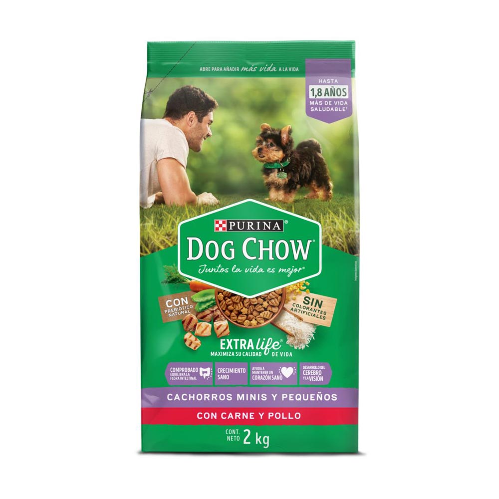 Comida para perro Dog Chow Cachorros minis y pequeños x2kg