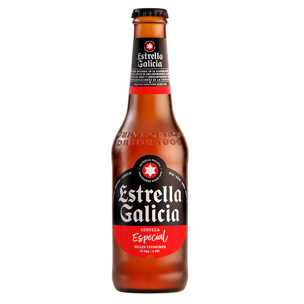Cerveza Estrella Galicia especial botella x330ml