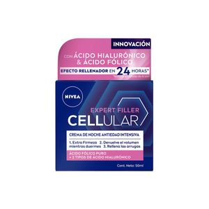 Crema Facial Nivea Visage de Noche Antiedad Cellular Expert Filler x50ml