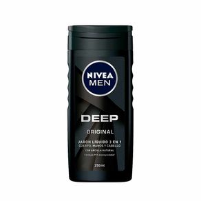 Jabón Líquido Corporal y Gel de Ducha Nivea Men Deep x250ml