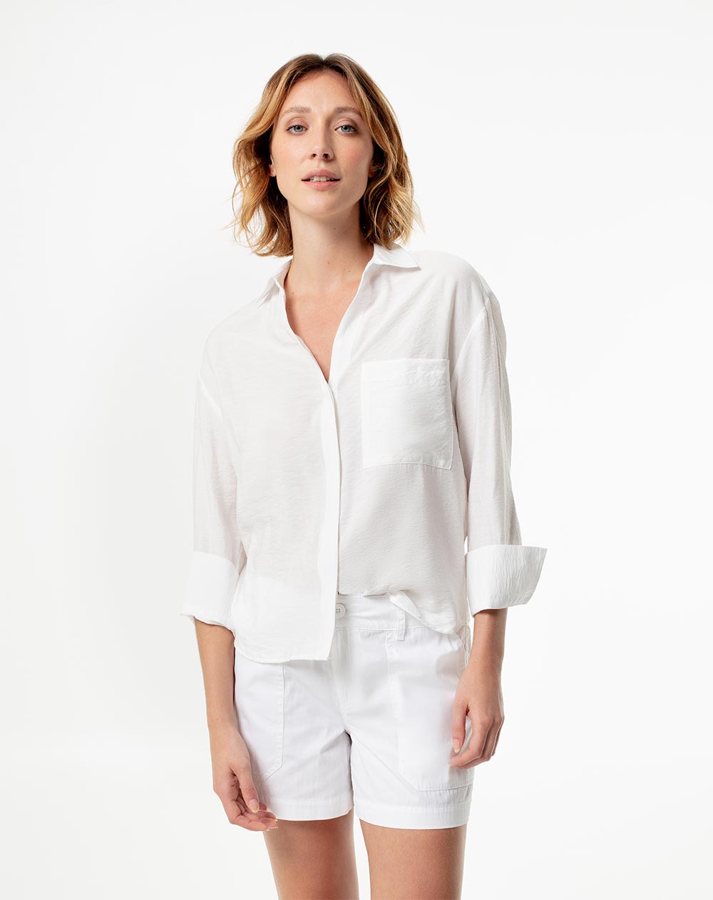Camisa manga Larga con puño en Viscosa Femenino LELIS GEF