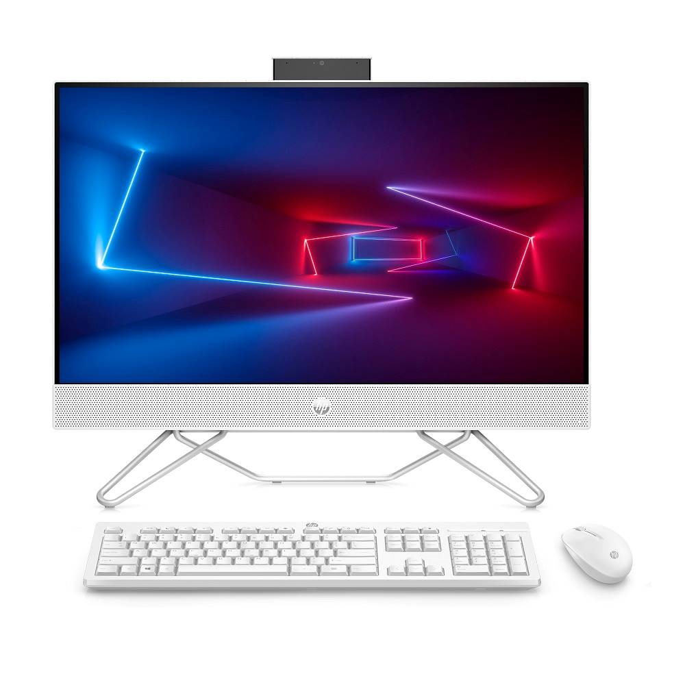 Computador AIO HP 24-CB0009LA AMD RZ5 8GB 256GB SSD W11 23,8" Blanco Estrellado