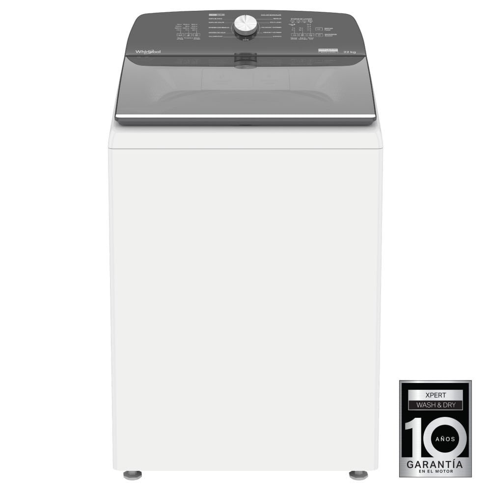 Lavadora Whirlpool 8MWTW2241WJB 22kg Blanco