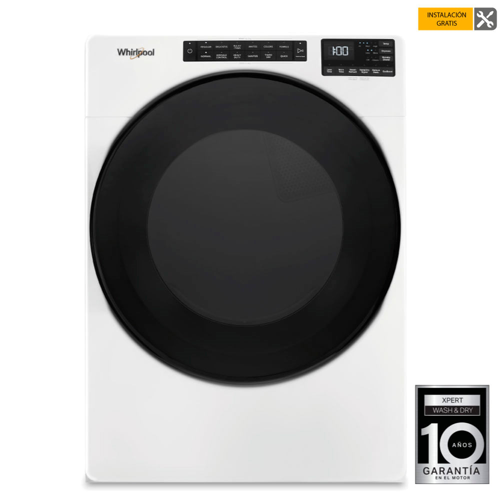 Secadora Whirlpool carga frontal 23kg  7MWED6605MW Blanco