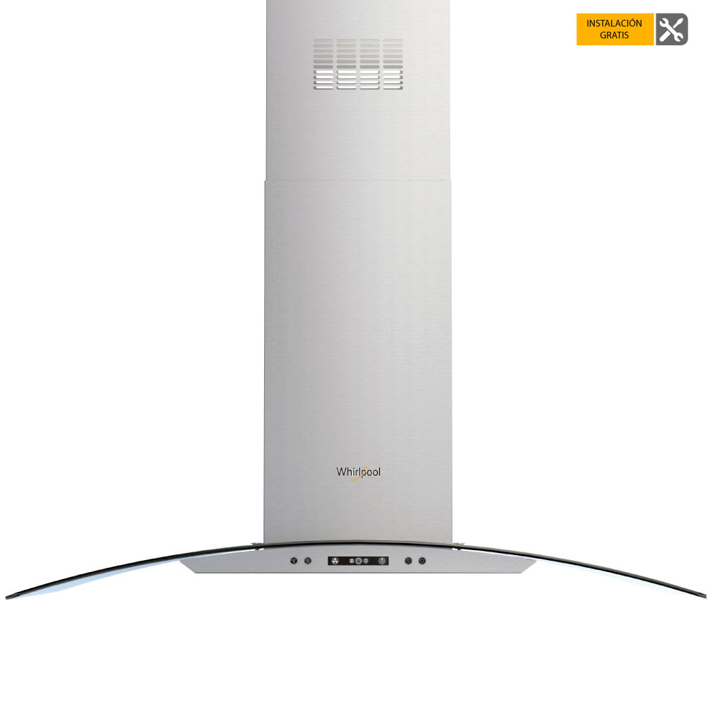 Campana Extractora Whirlpool 100Cms Tipo Isla WHI9910S Acero Inoxidable