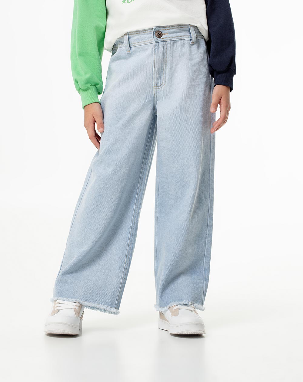 Pantalón en tejido plano bota amplia Kids femenino LUFAS KD GEF