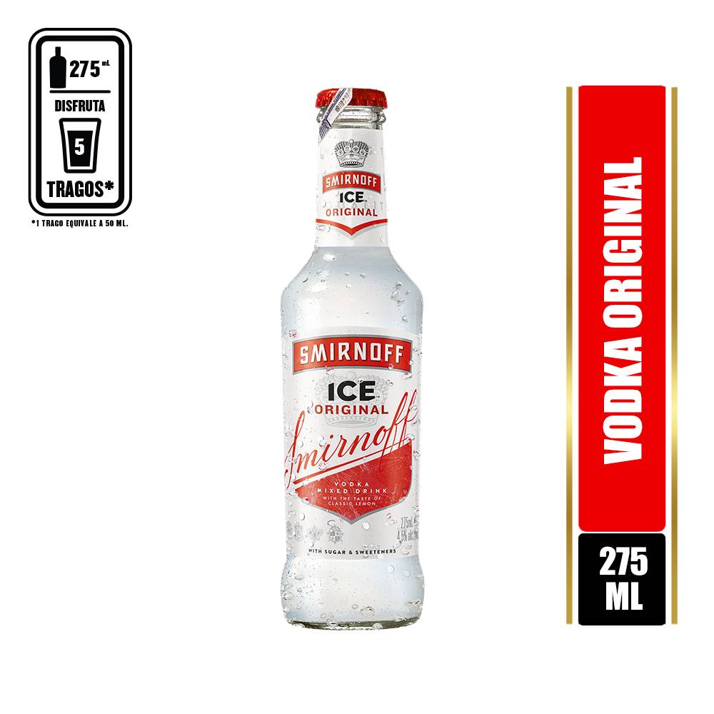 Smirnoff Ice Original Coctel Listo para Tomar Botella 275 ml