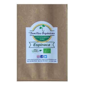 Semillas orgánicas ONC espinaca x3g
