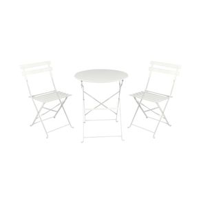 Set Bistro Hierro Melody Blanco Outzen