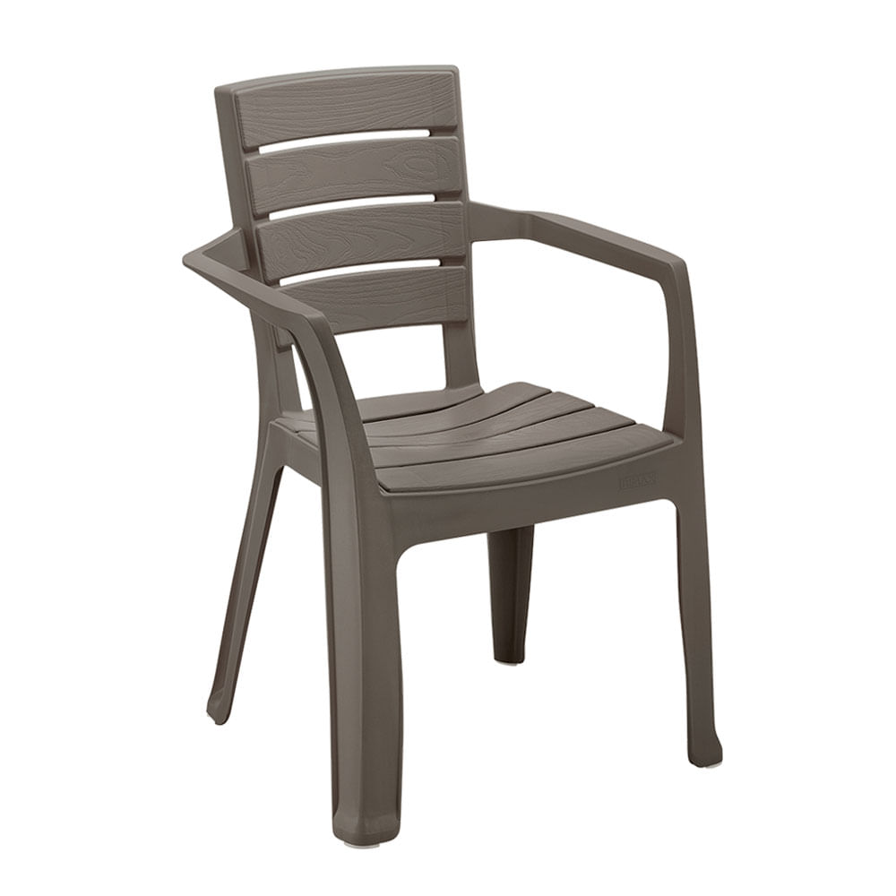 Silla barú con brazos mocca Rimax