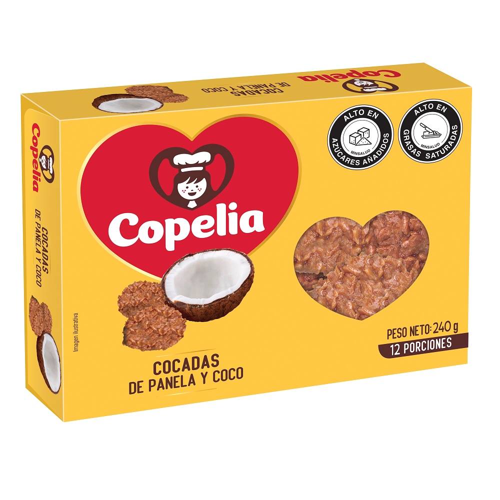 Cocadas Copelia panela y coco x12und x240g