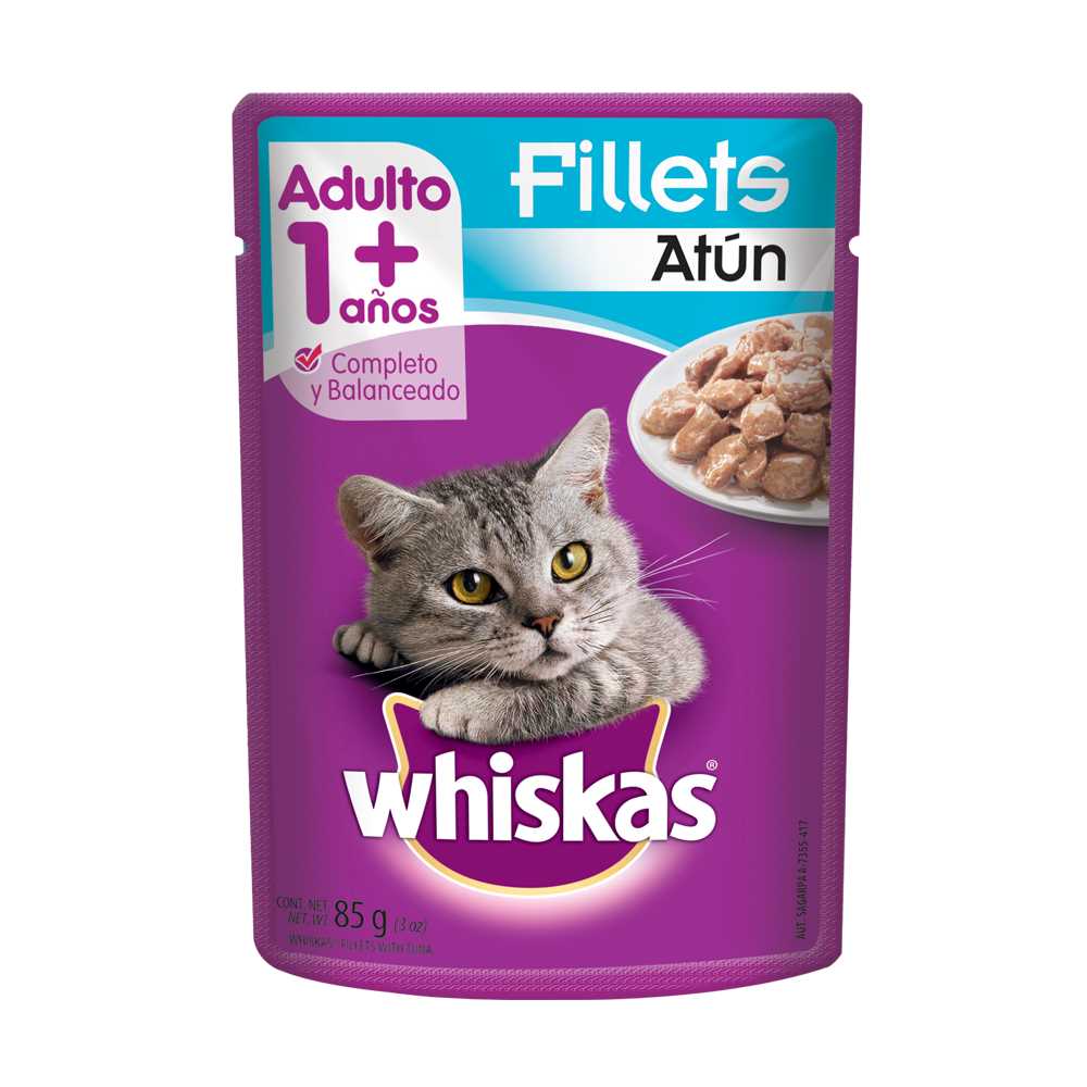 Alimento húmedo Whiskas gato adulto sabor atún x85g