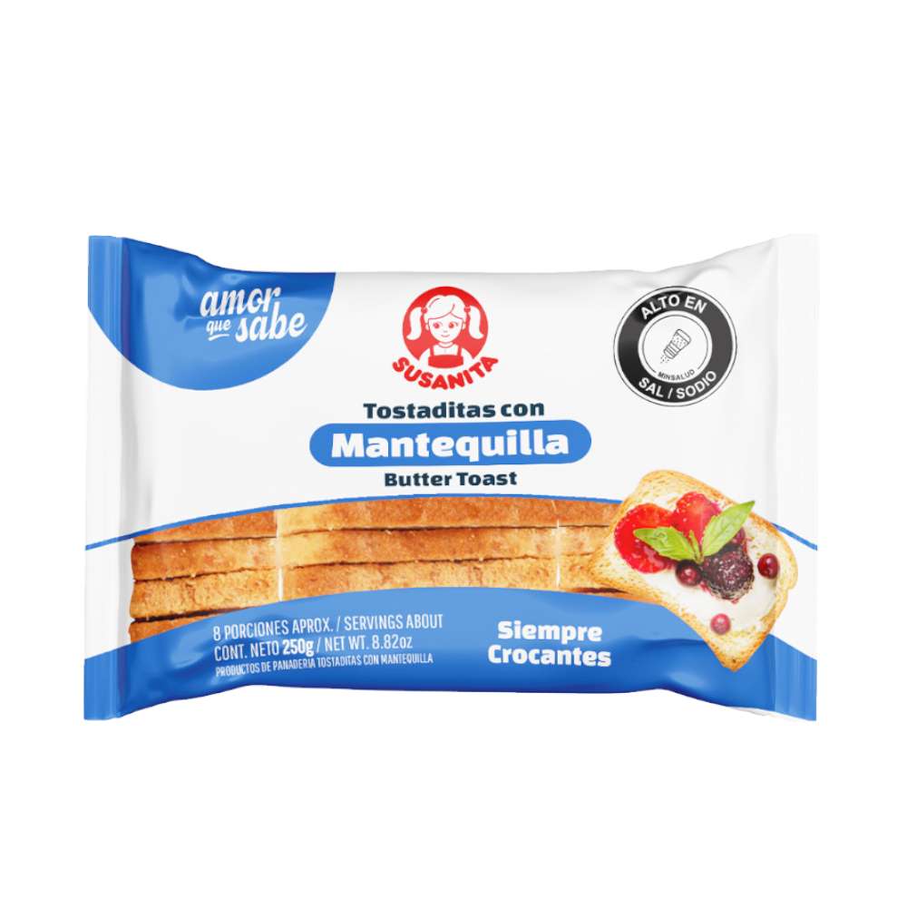 Tostaditas mantequilla Susanita x 250 g