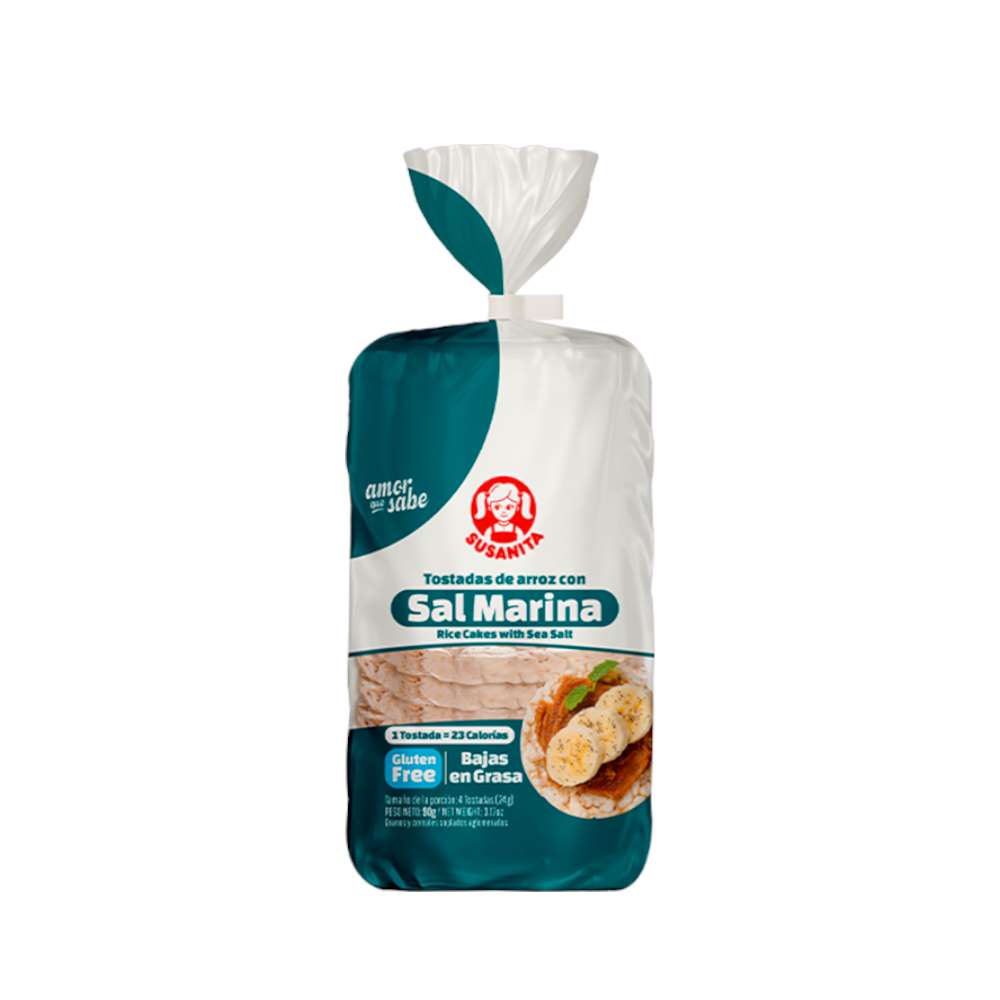 Tostadas arroz sal marina Susanita x 90 g