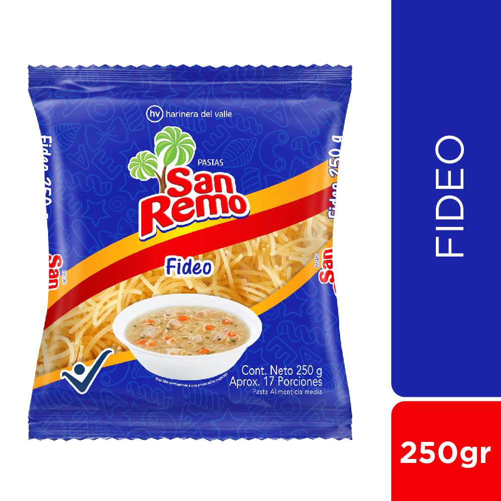 Pasta fideo San Remo x250g