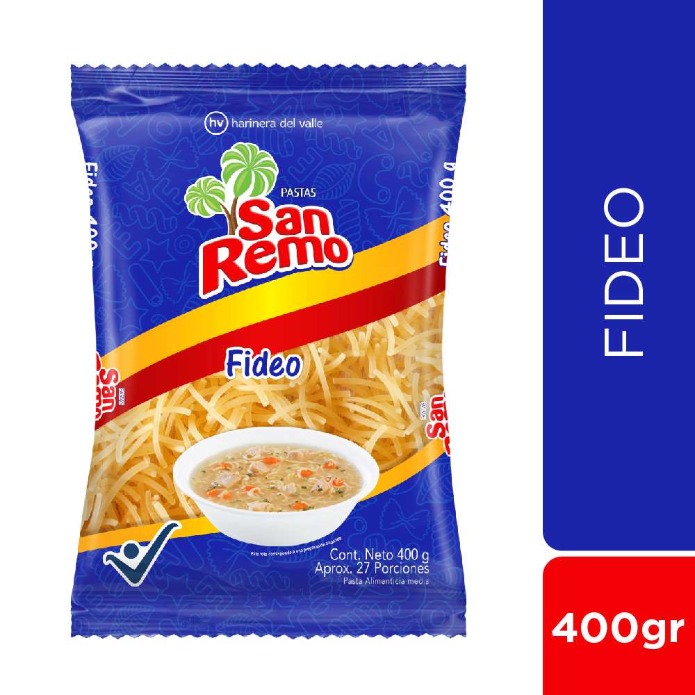Pasta fideo San Remo x400g