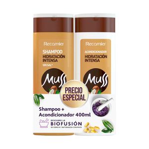 Shampoo Muss hidratación intensa dúo + Acondicionador x 400ml c-u