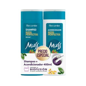 Shampoo Muss rizos perfectos dúo + Acondicionador x 400ml c-u