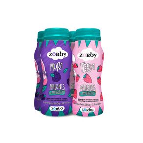 Bebida láctea Zorby mora fresa x4und x180g c-u