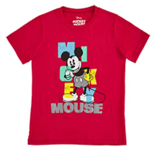 Camiseta basica m/c ano6 talla 12  roja mickey Talla 8