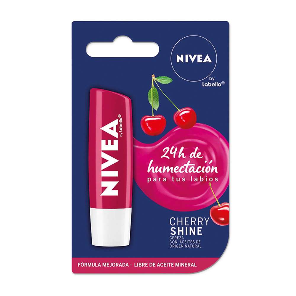 Protector Labial Nivea Fruity Shine Cereza x4.8g
