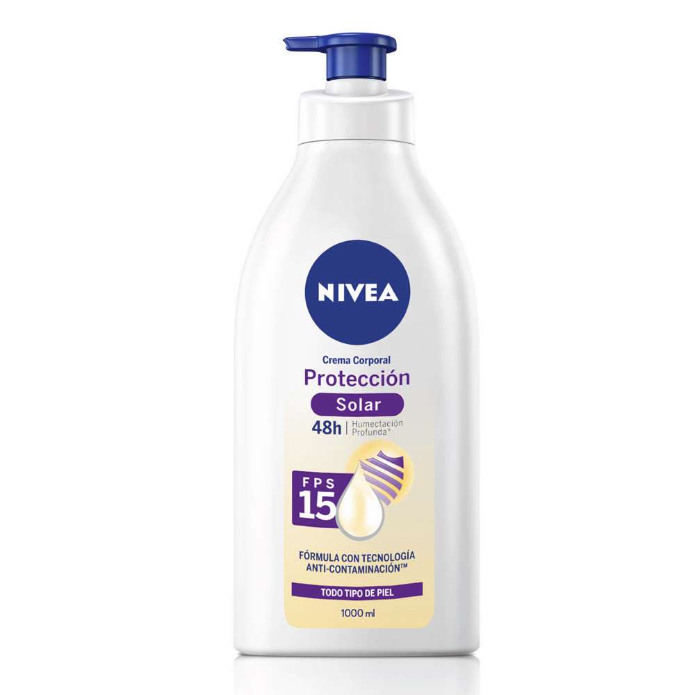 Crema Corporal Nivea Protección Solar FPS 15 x1000ml