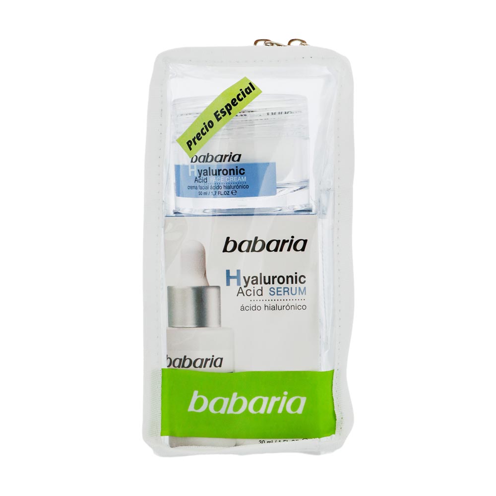 Kit facial Babaria Ácido Hialurónico Serum x30ml + Crema x50ml