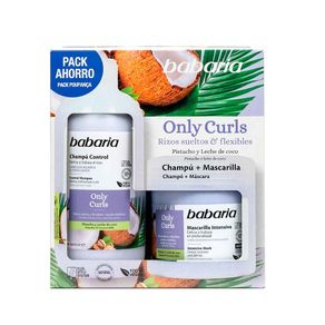 Pack Babaria Only Curls shampoo x500ml + Mascarilla x400ml