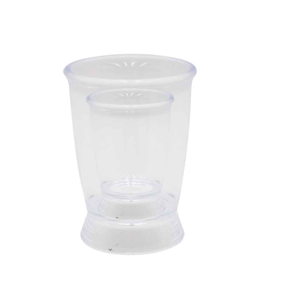 Portacepillos Plástico Transparente Liso Krea