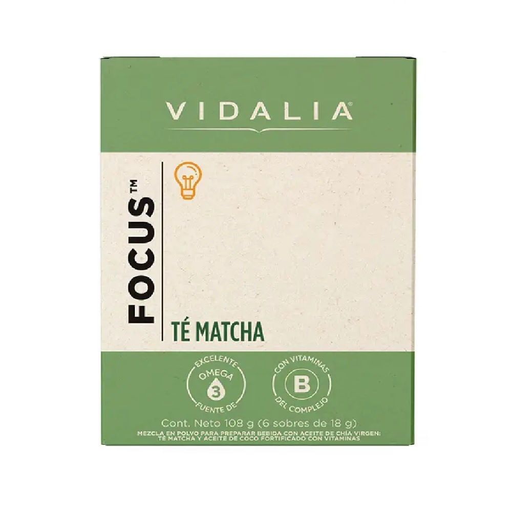 Té Matcha Vidalia 6 Sobres 18g