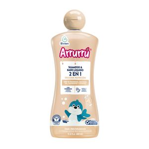 Shampoo Arrurru baño liquido 2 en 1 delicada nutrición x400ml