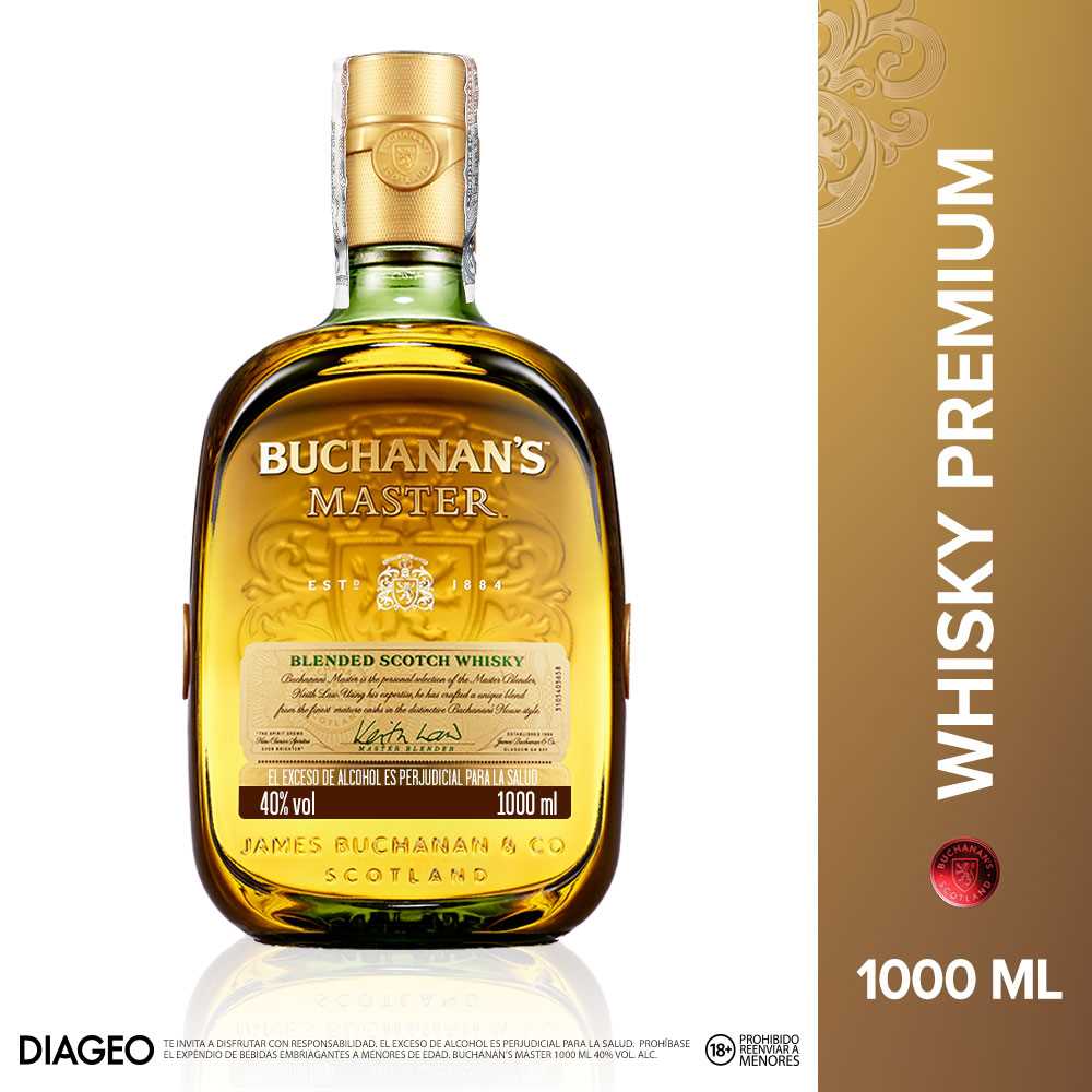 Whisky escocés Buchanan's Master x1000ml