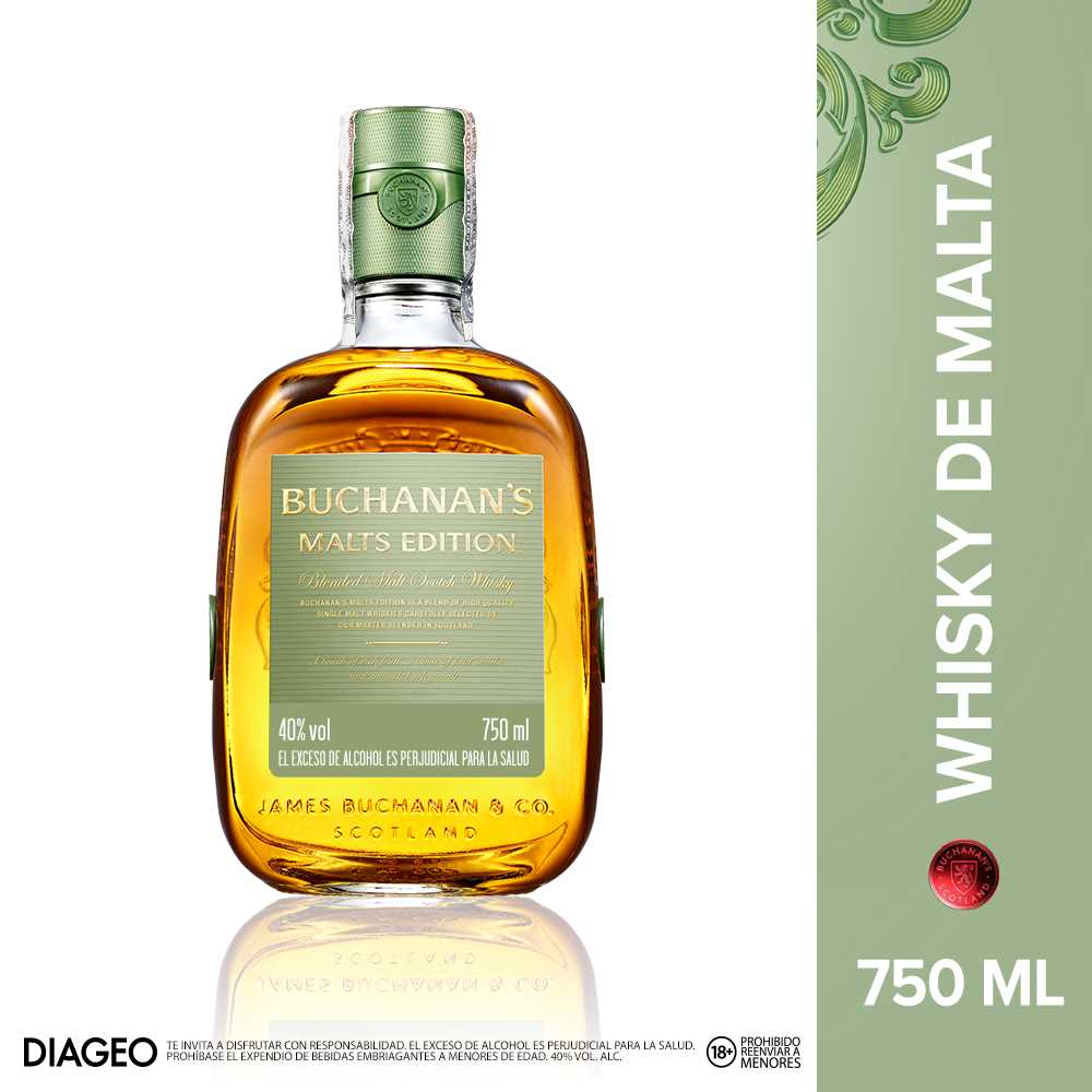 Whisky escocés Buchanan's Malts Edition x750ml