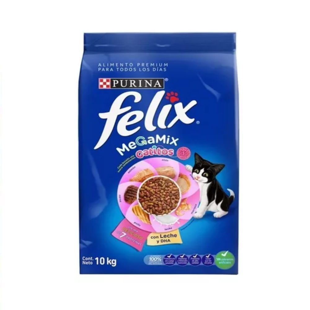 Comida para gatitos Felix Megamix x10kg