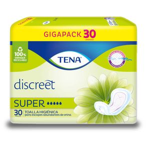 Toalla higiénica Tena Discreet súper x30und