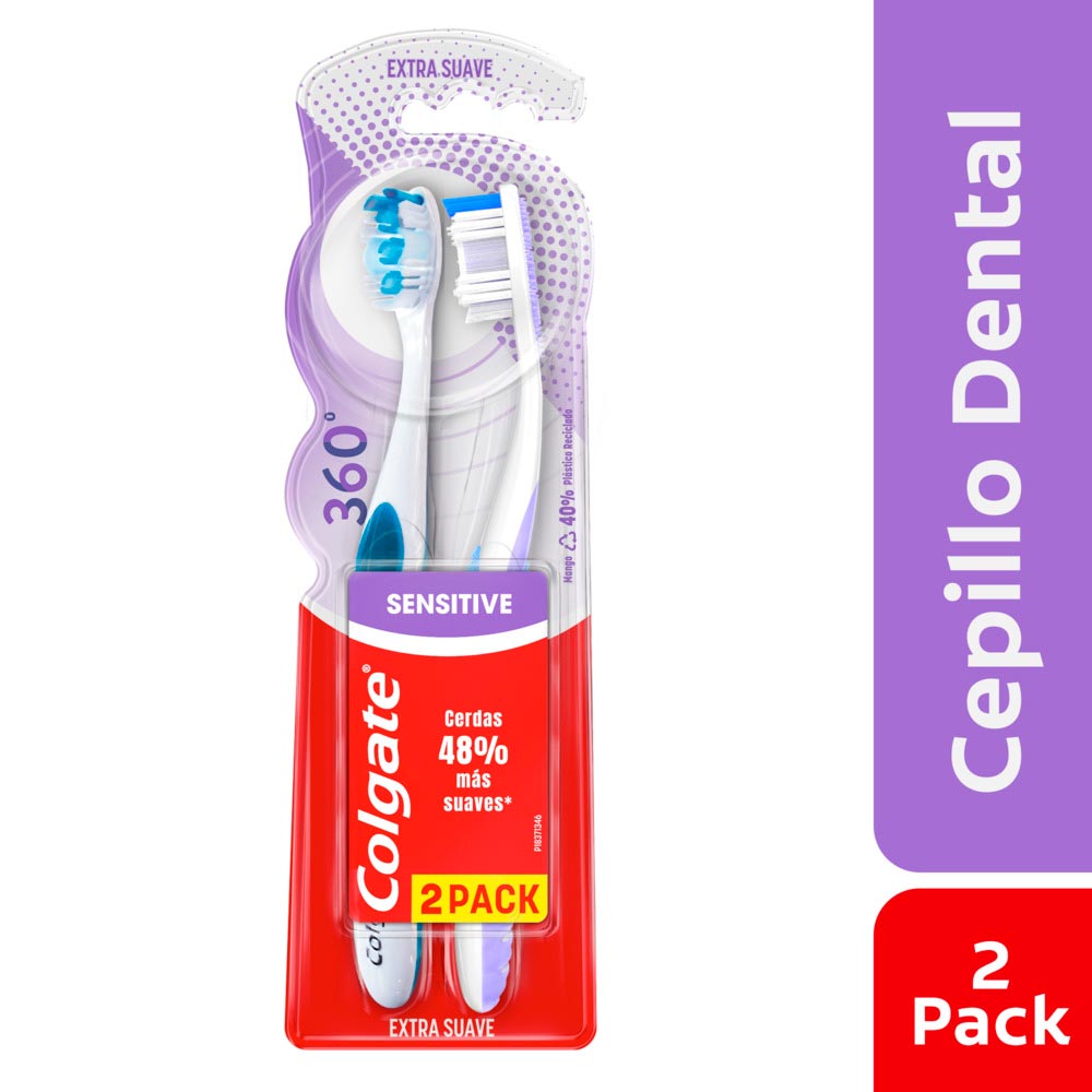 Cepillo de Dientes Extra Suave Colgate 360° x2und