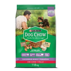 Comida para perro Dog Chow Cachorros minis y pequeños x8kg