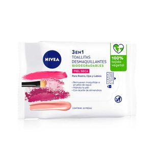 Toallitas desmaquilante Nivea suave piel seca x25und