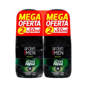 Desodorante Arden for men roll on sport 2und x 50mlc/u