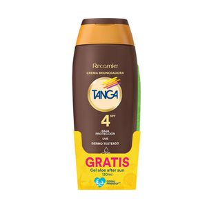 Bronceador Tanga crema SPF4 x225ml + Gel aloe x130ml