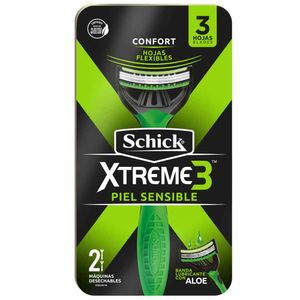 Maquina De Afeitar Schick Piel Sensible Xtreme x2und
