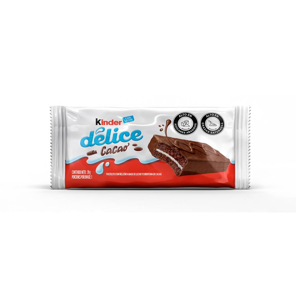 Pastelito Kinder delice cacao x39g