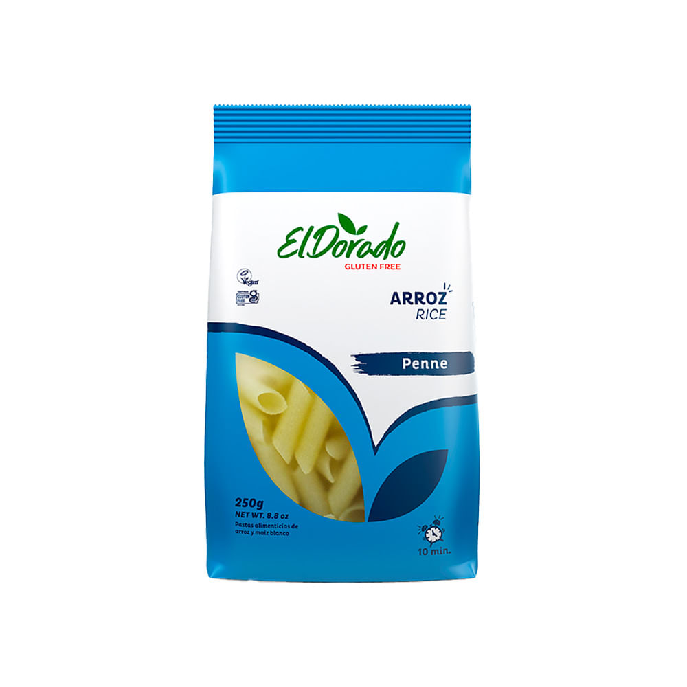 Pasta de Arroz Penne El Dorado x250grs