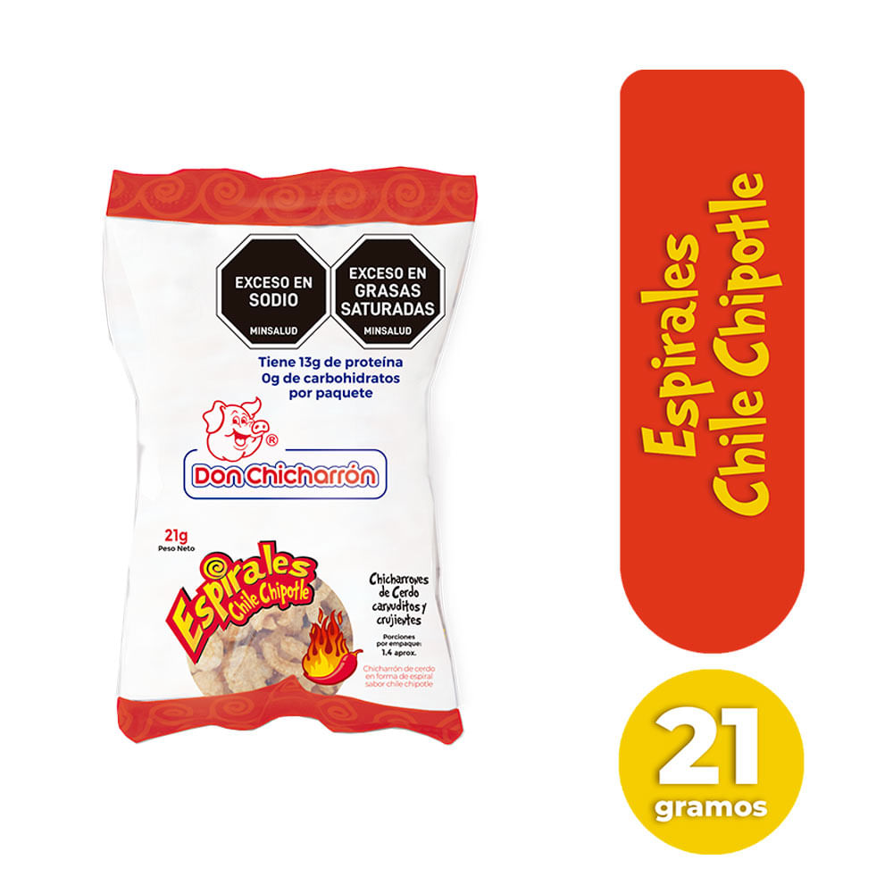 Chicharron Don Chicharron Espiral Chipotle x21g