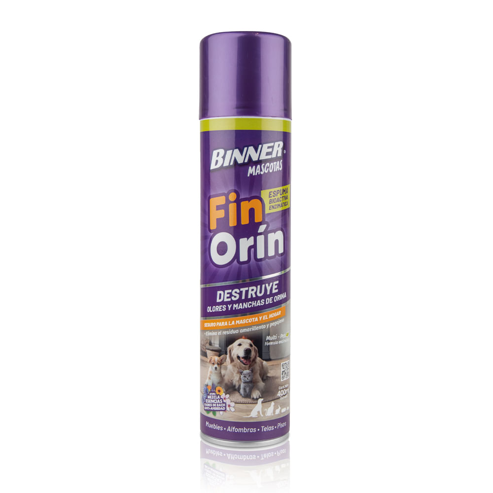 Aerosol destructor de olores y manchas de orina Fin Orín Binner x400 ml