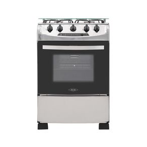 Estufa Haceb Oregano 60-V Gas Natural Inoxidable Negra