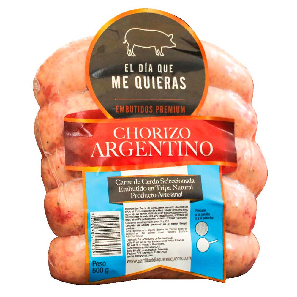 Chorizo argentino El día que me quieras x500g