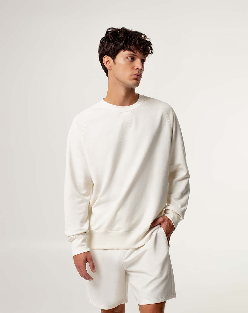 Buzo cuello redondo  en  fleece Masculino MAPIPO GEF