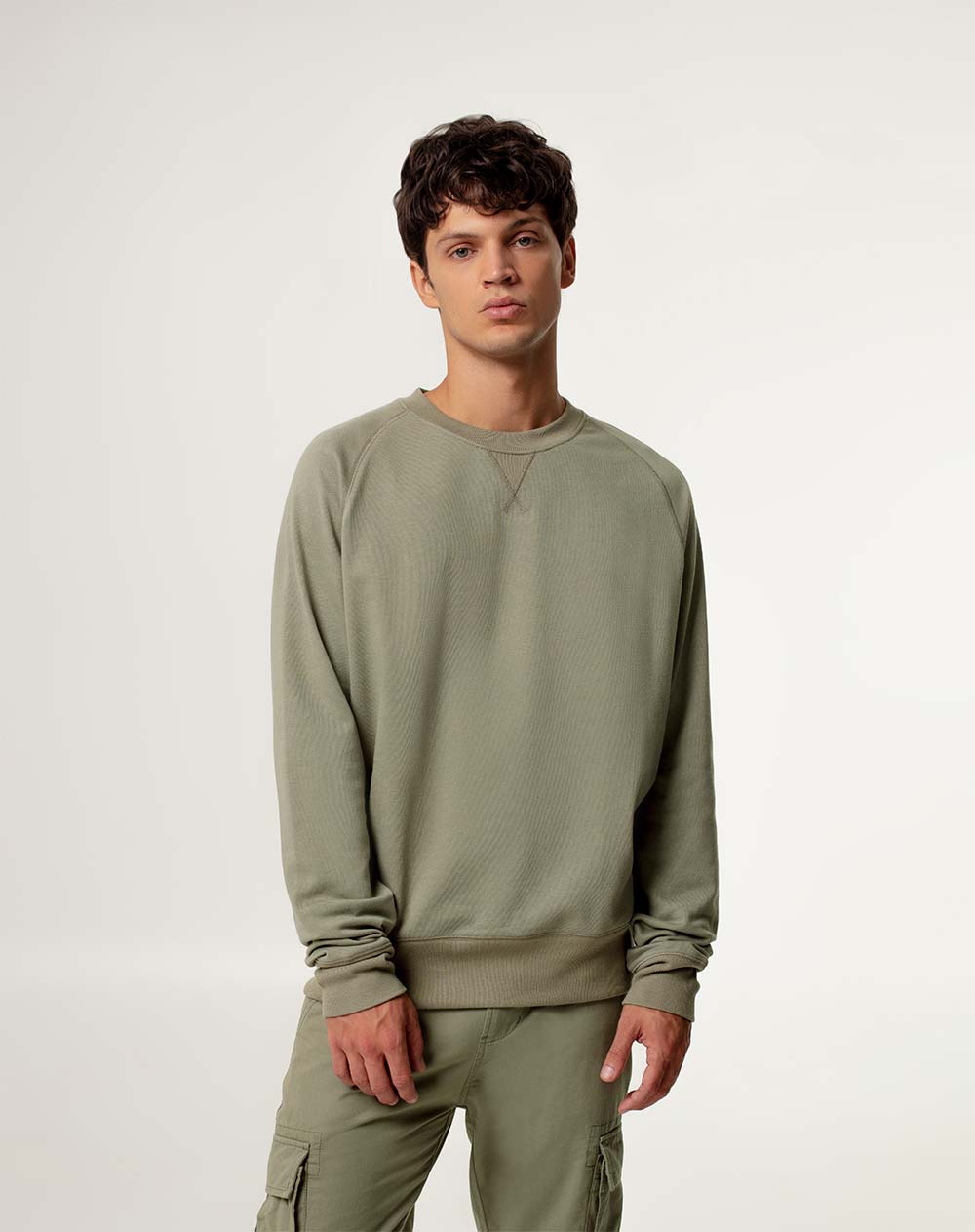Buzo cuello redondo  en  fleece Masculino MAPIPO GEF
