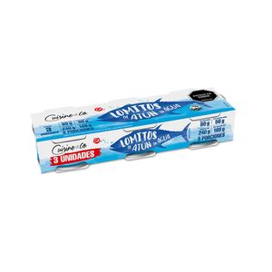 Atún Cuisine&Co en agua x3und x80g c-u